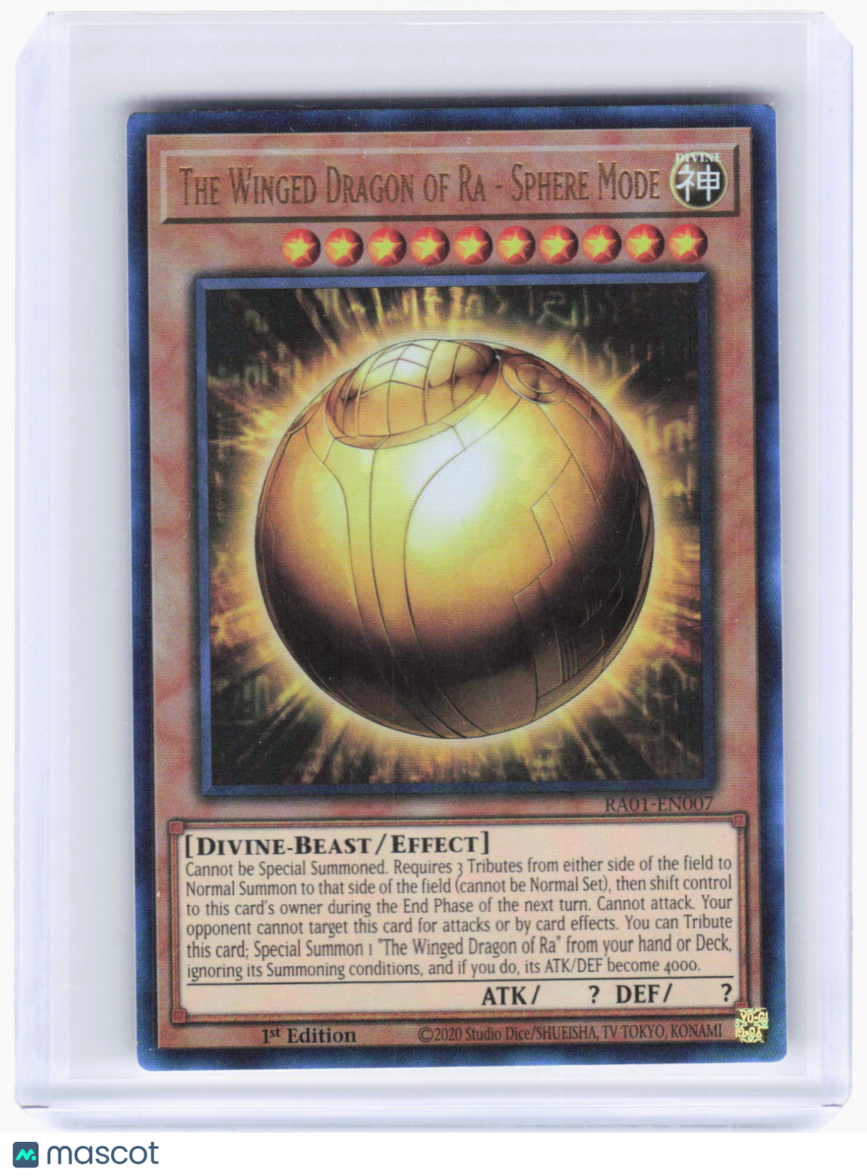 2020 Yu-Gi-Oh!—The Winged Dragon of Ra - Sphere Mode #RA01-EN007 25th—PCR Foil