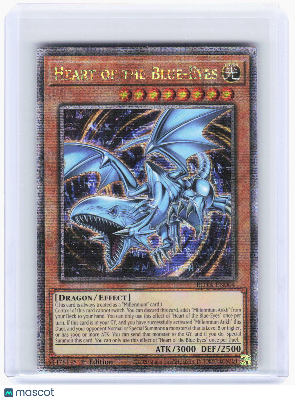 2024 Yu-Gi-Oh!—Blue-Eyes White Dragon #ROTA-EN004 Rage of the Abyss—QCSR Foil