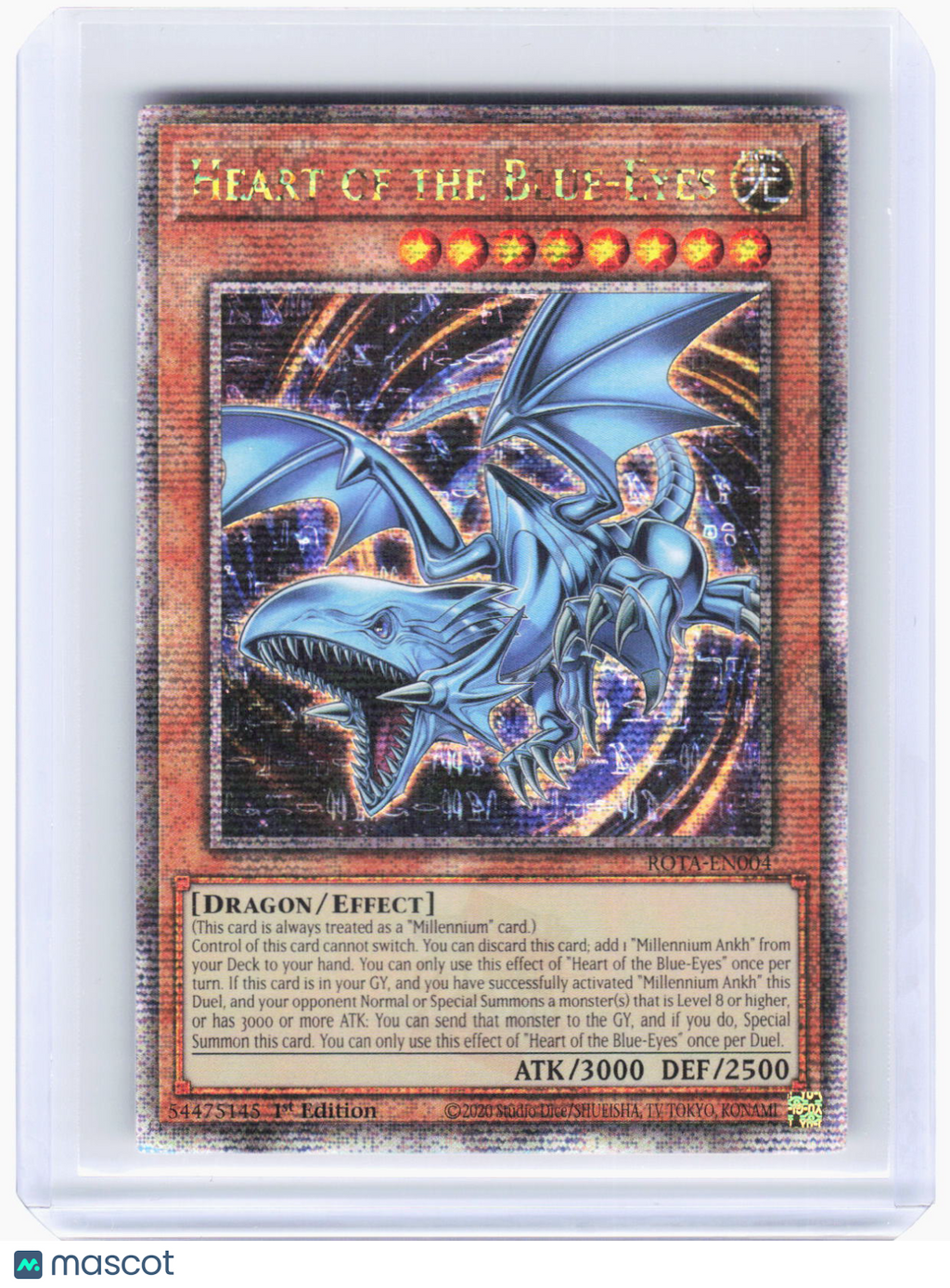 2024 Yu-Gi-Oh!—Heart of the Blue-Eyes #ROTA-EN004 Rage of the Abyss—QCSR Foil