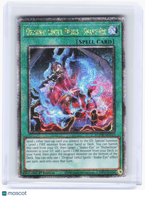 2023 Yu-Gi-Oh!—Original Sinful Spoils - Snake-Eye #AGOV-EN057—QCSR Foil