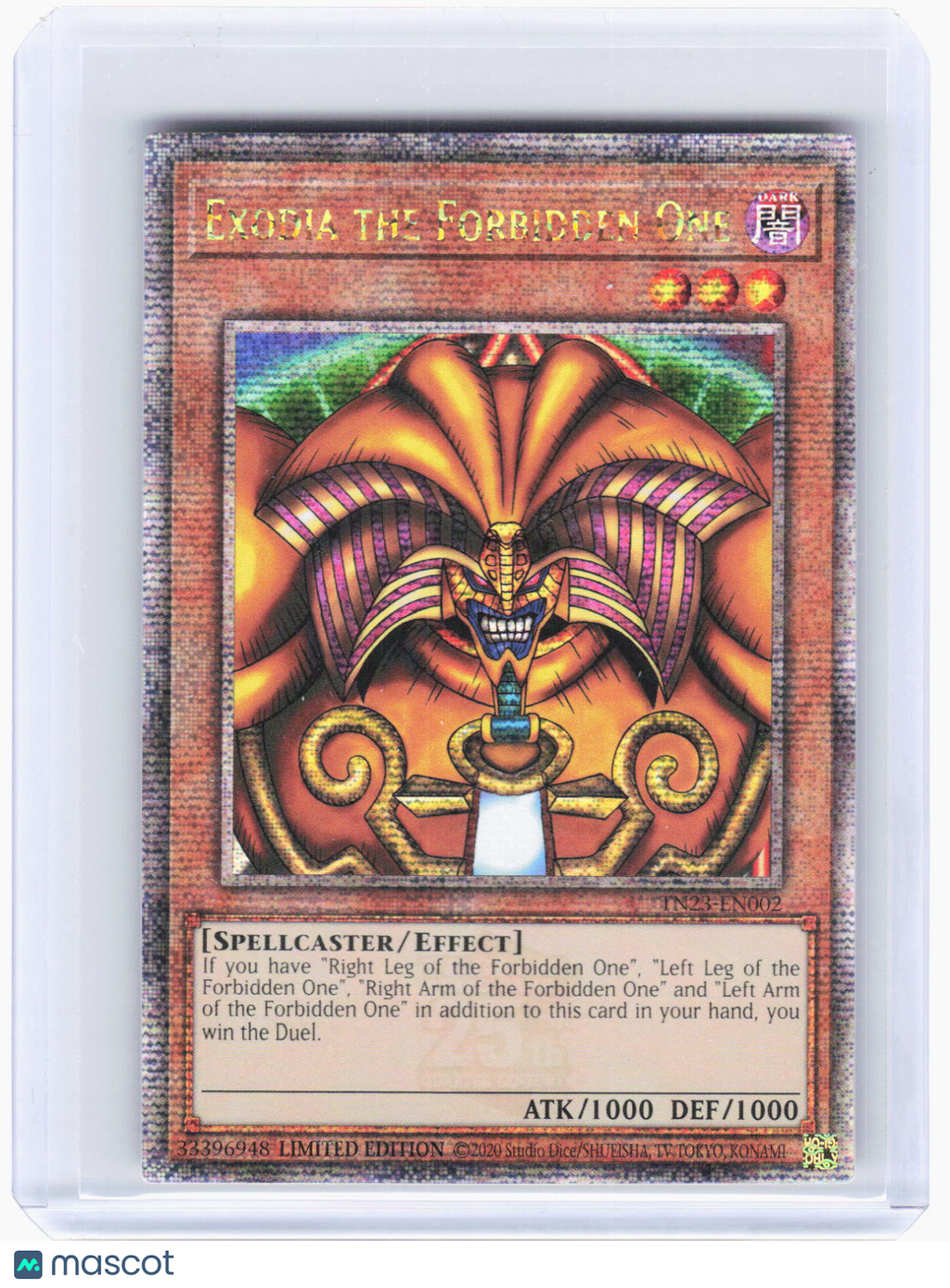 2023 Yu-Gi-Oh!—Exodia the Forbidden One #TN23-EN002—QCSR Foil