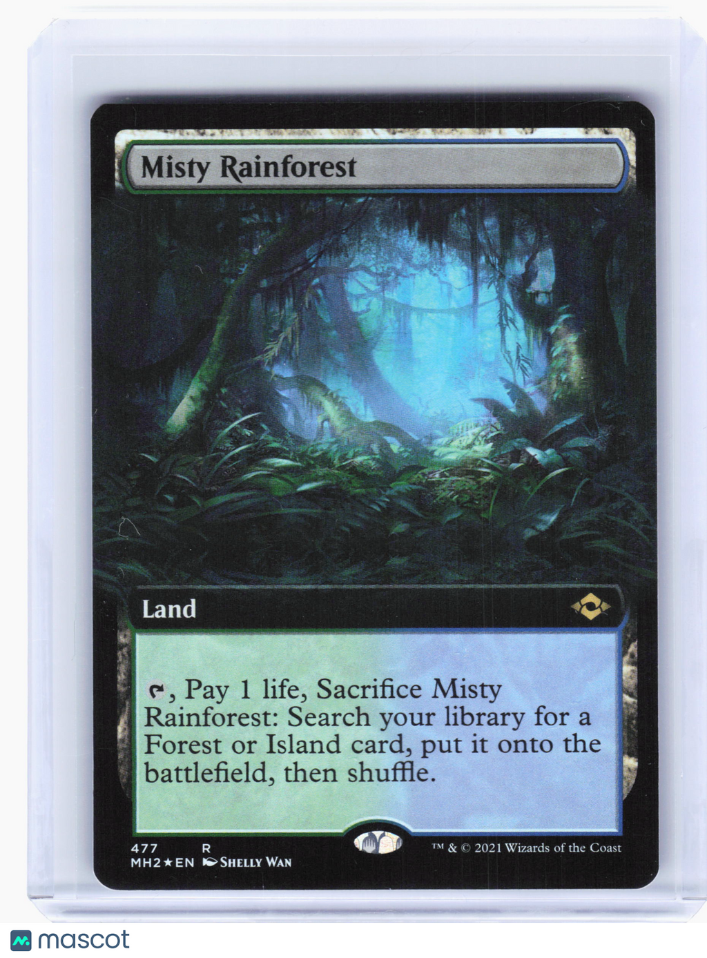 2021 Magic: TG—Misty Rainforest #477 Modern Horizons 2—Rare Foil (Ext Art) [LP]