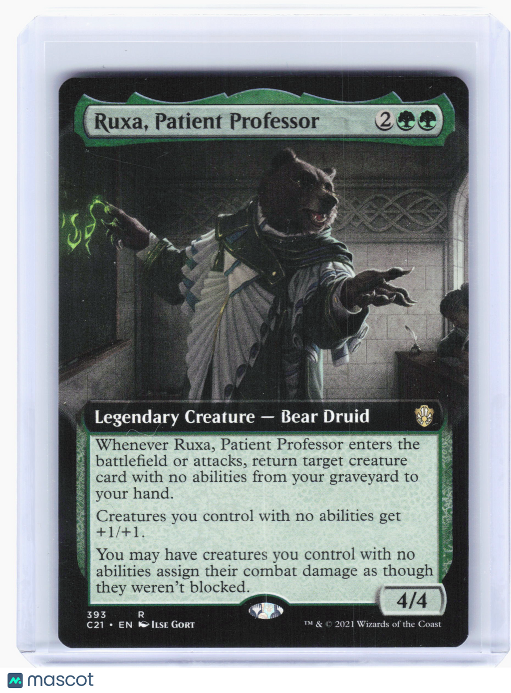 2021 MTG—Ruxa, Patient Professor #393 Commander 2021—Rare Nonfoil (Ext Art)