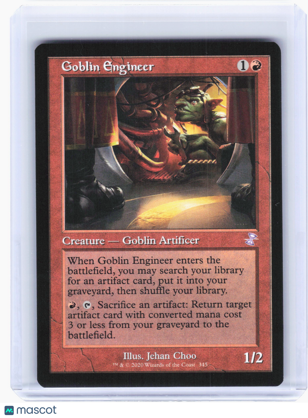 2021 MTG—Goblin Engineer #345 Time Spiral: Remastered—S Nonfoil (Retro Frame)