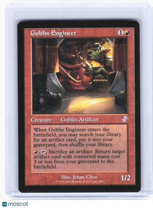 2021 MTG—Goblin Engineer #345 Time Spiral: Remastered—S Nonfoil (Retro Frame)
