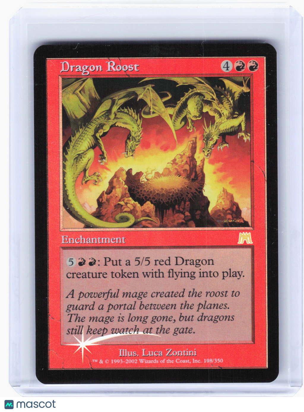 2002 Magic: The Gathering—Dragon Roost #198 Onslaught—Foil Foil [Lightly Played]
