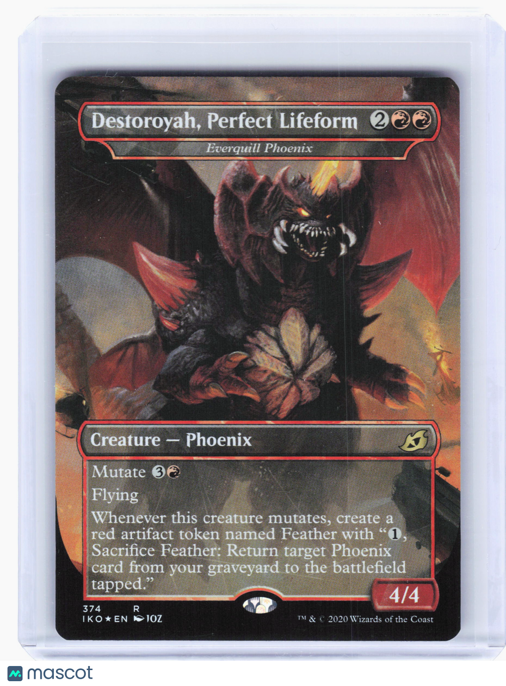2020 MTG—Destoroyah, Perfect Lifeform #374 IKO—Rare Foil (Borderless) [MP]