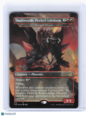 2020 MTG—Destoroyah, Perfect Lifeform #374 IKO—Rare Foil (Borderless) [MP]