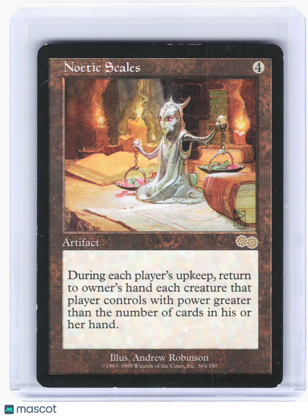 1998 Magic: The Gathering—Noetic Scales #304 Urza's Saga—Rare Nonfoil [HP]