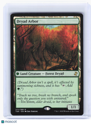 2021 Magic: The Gathering—Dryad Arbor #277 Time Spiral: Remastered—Rare Nonfoil
