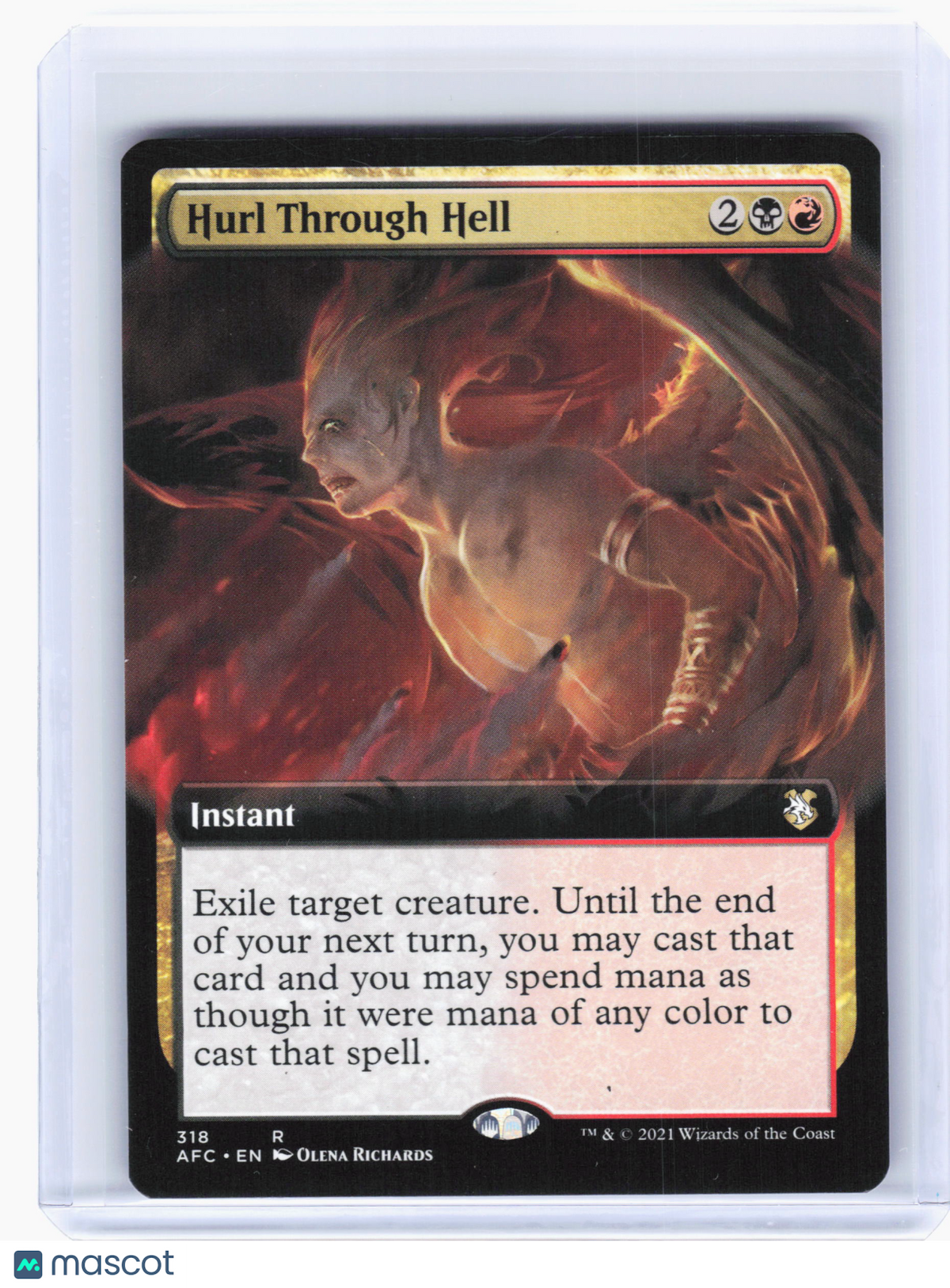2021 Magic: The Gathering—Hurl Through Hell #318 AFC—Rare Nonfoil (Extended Art)
