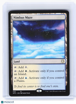 2021 Magic: The Gathering—Nimbus Maze #252 AFC—Rare Nonfoil