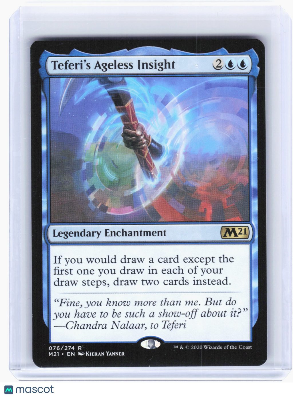2020 MTG—Teferi's Ageless Insight #76 Core Set 2021—Rare Nonfoil (Retro's Frame)