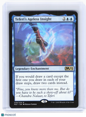 2020 MTG—Teferi's Ageless Insight #76 Core Set 2021—Rare Nonfoil (Retro's Frame)