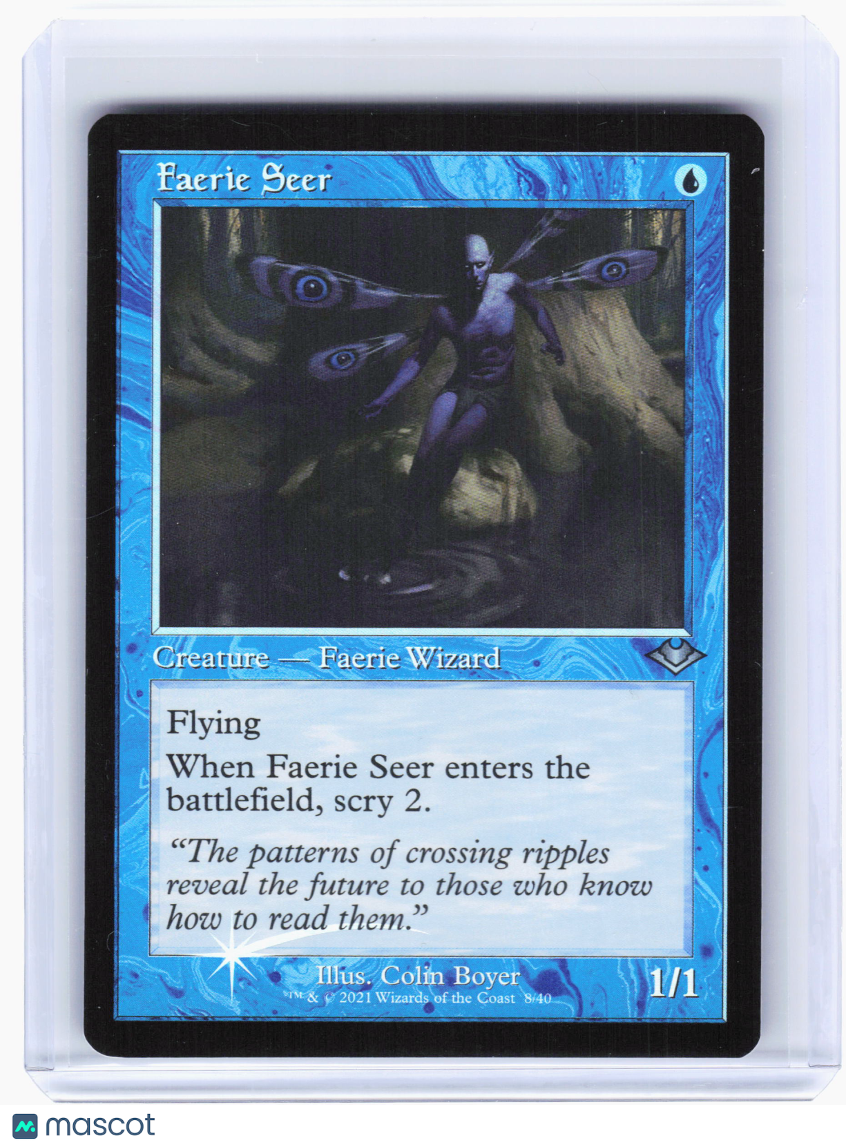 2021 Magic: TG—Faerie Seer #8 Modern Horizons 2—Uncommon Foil (Retro Frame)