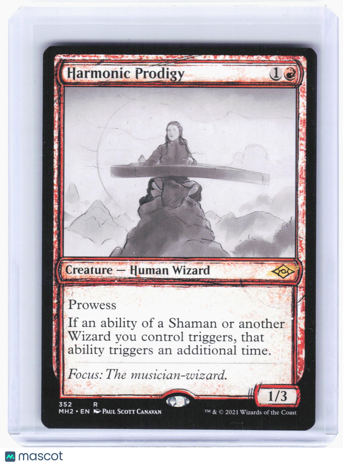 2021 Magic: The Gathering—Harmonic Prodigy #352 Modern Horizons 2—Rare Nonfoil