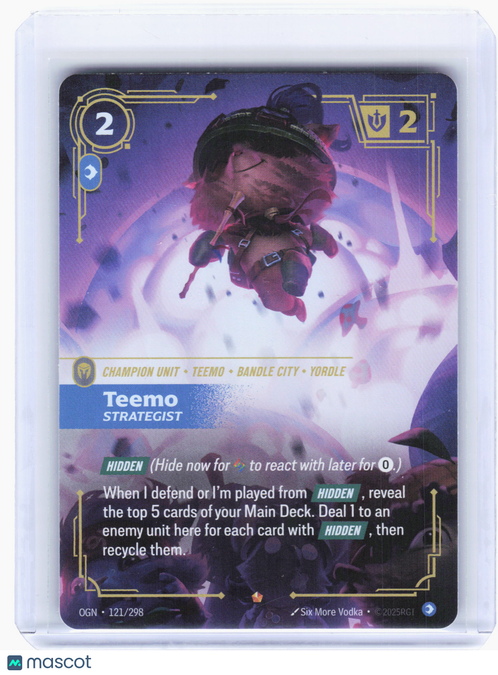 2025 Riftbound: League of Legends TCG—Teemo, Strategist #121 Origins—Epic Foil