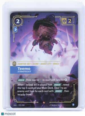 2025 Riftbound: League of Legends TCG—Teemo, Strategist #121 Origins—Epic Foil