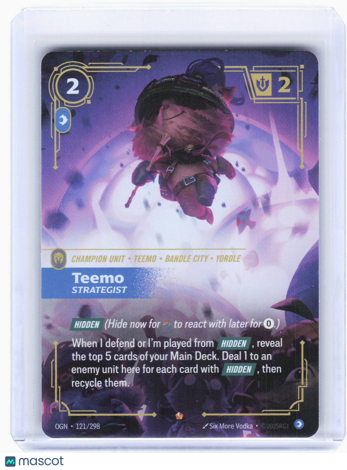 2025 Riftbound: League of Legends TCG—Teemo, Strategist #121 Origins—Epic Foil