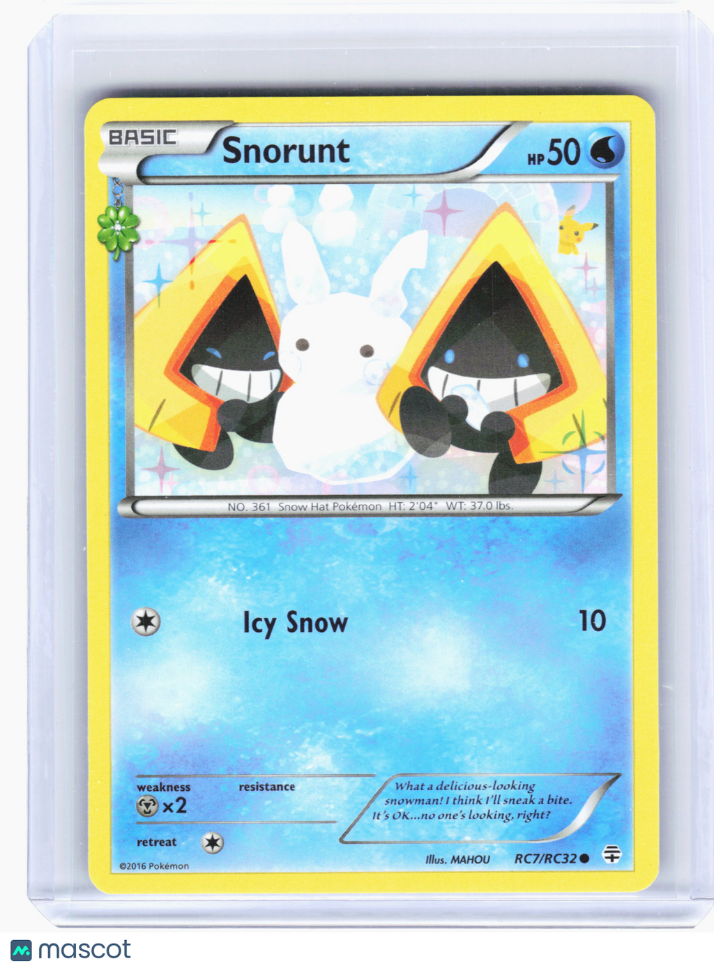 2016 Pokemon—Snorunt #RC7 Generations: Radiant Collection—Common Nonholo [LP]