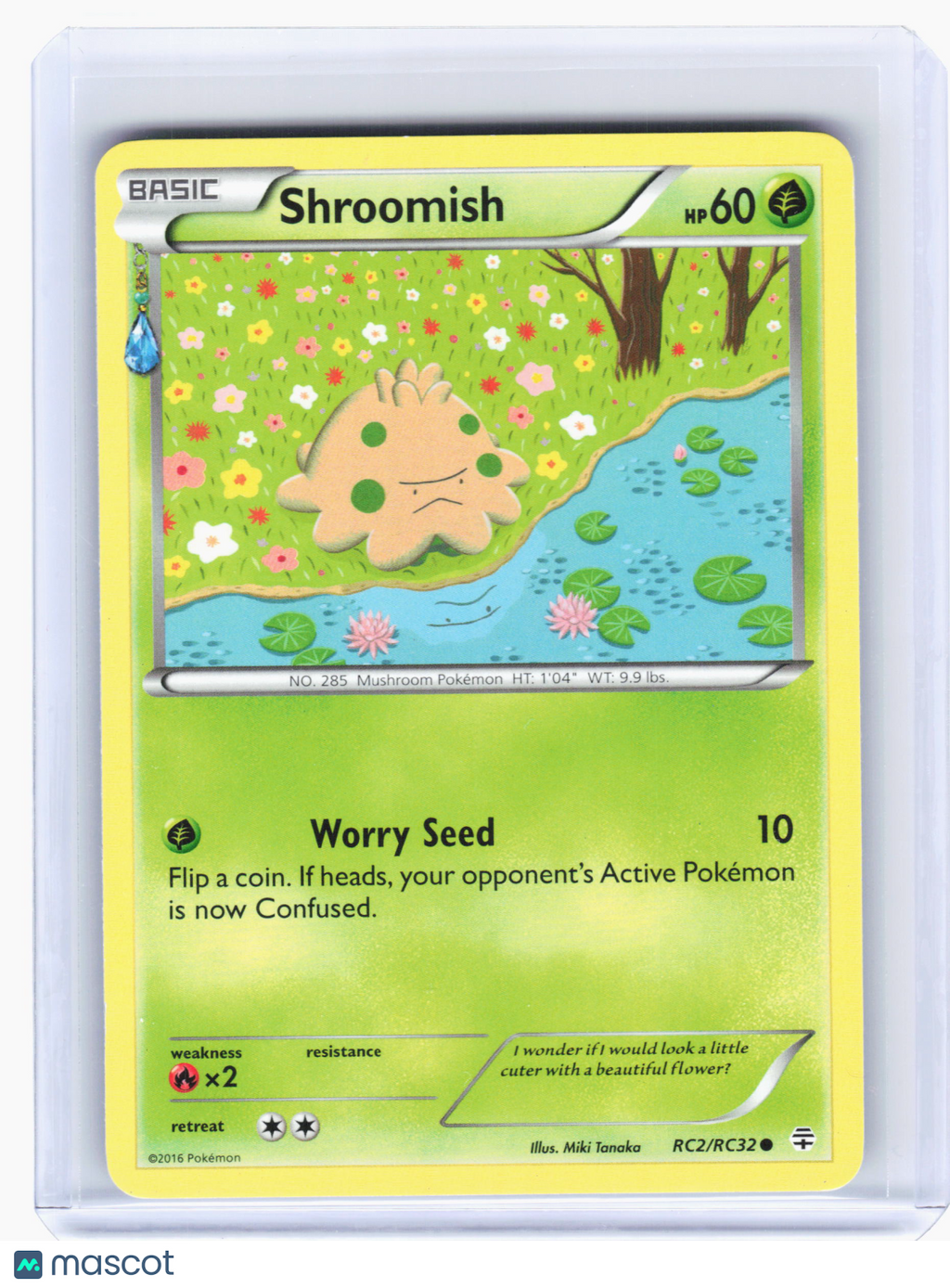 2016 Pokemon—Shroomish #RC2 Generations: Radiant Collection—Common Nonholo [LP]