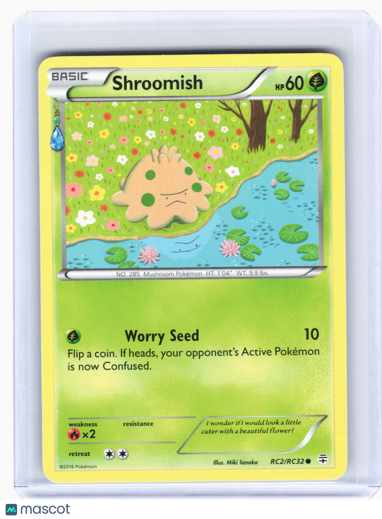 2016 Pokemon—Shroomish #RC2 Generations: Radiant Collection—Common Nonholo [LP]