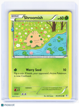2016 Pokemon—Shroomish #RC2 Generations: Radiant Collection—Common Nonholo [LP]