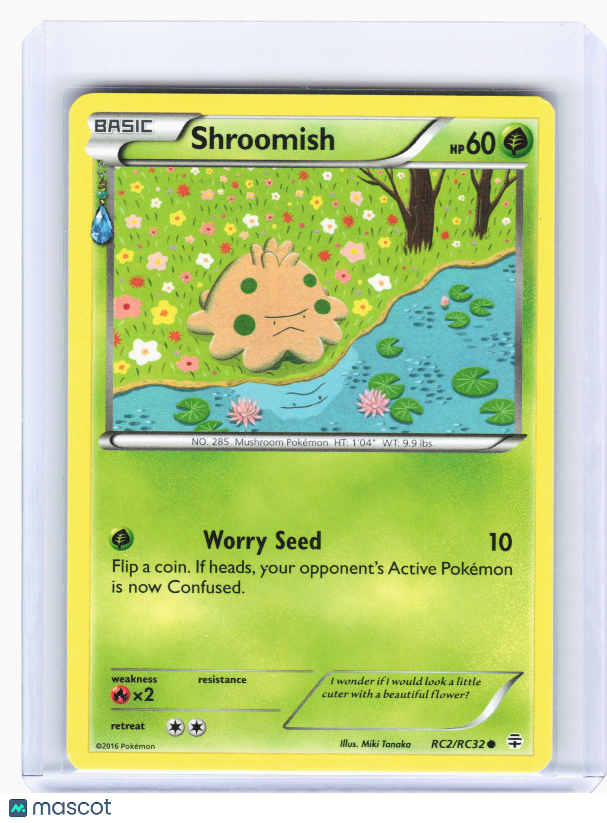 2016 Pokemon—Shroomish #RC2 Generations: Radiant Collection—Common Nonholo [LP]