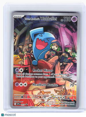 2025 Pokemon—Team Rocket's Wobbuffet #203 Scarlet & Violet—Black Star Promo [MP]