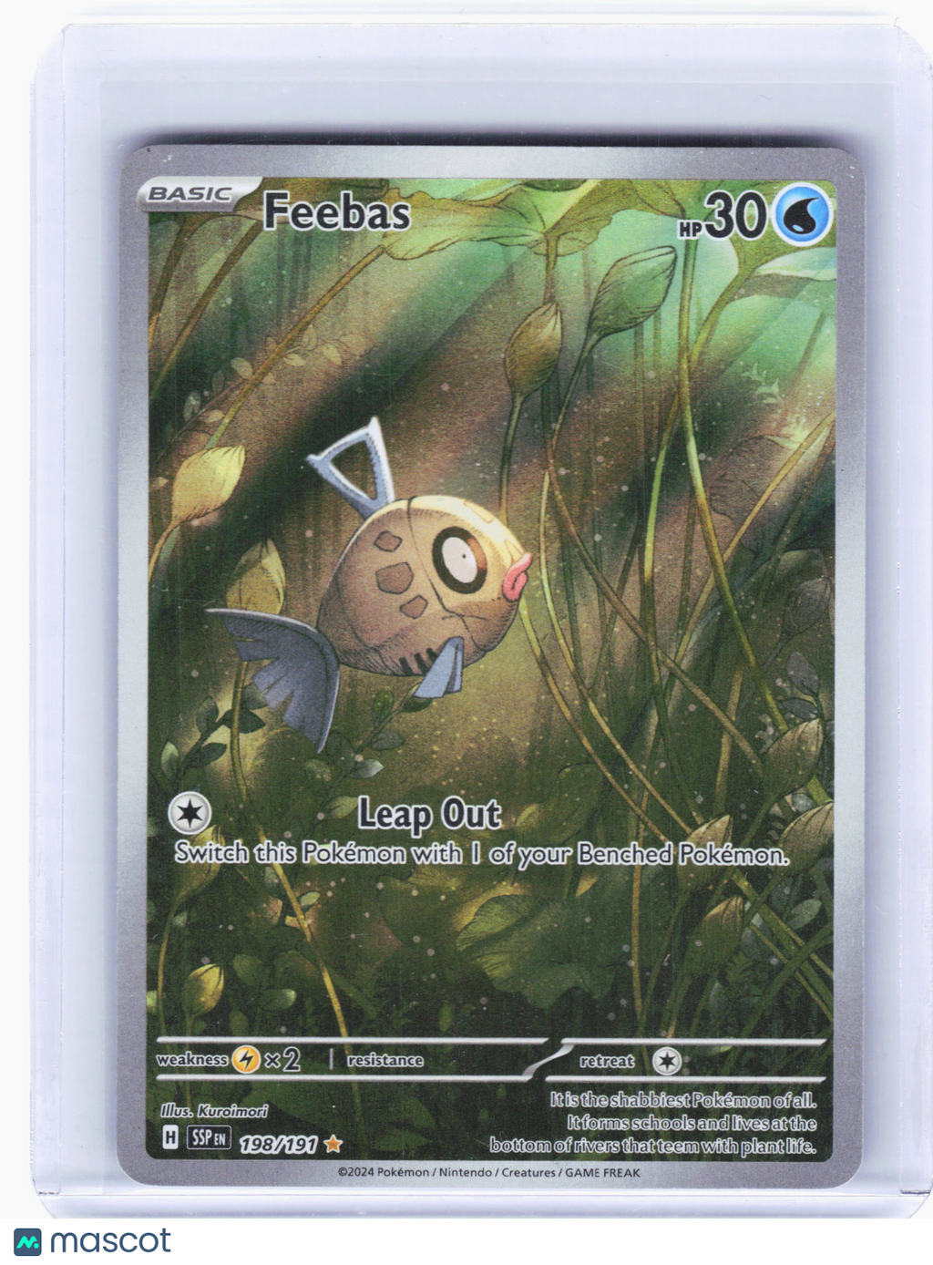 2024 Pokemon—Feebas #198 Surging Sparks—Illustration Rare Holo [MP]