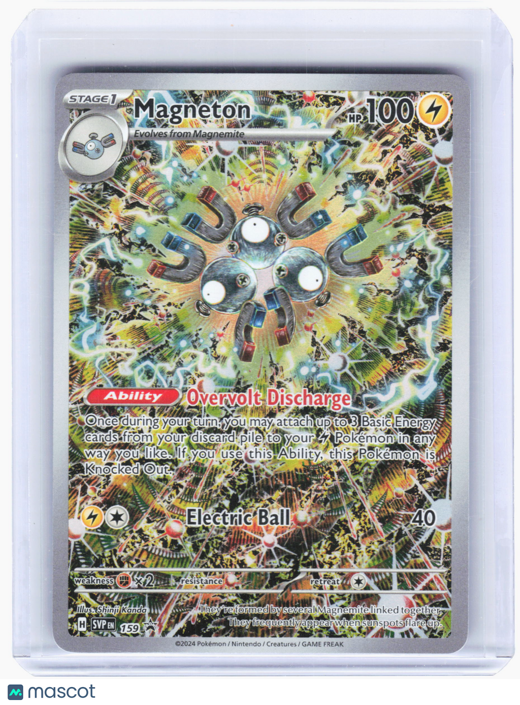 2024 Pokemon—Magneton #159 Scarlet & Violet Promo Cards—Black Star Promo Holo