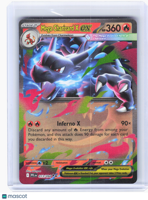 2025 Pokemon—Mega Charizard X ex #13 Phantasmal Flames—Double Rare Holo