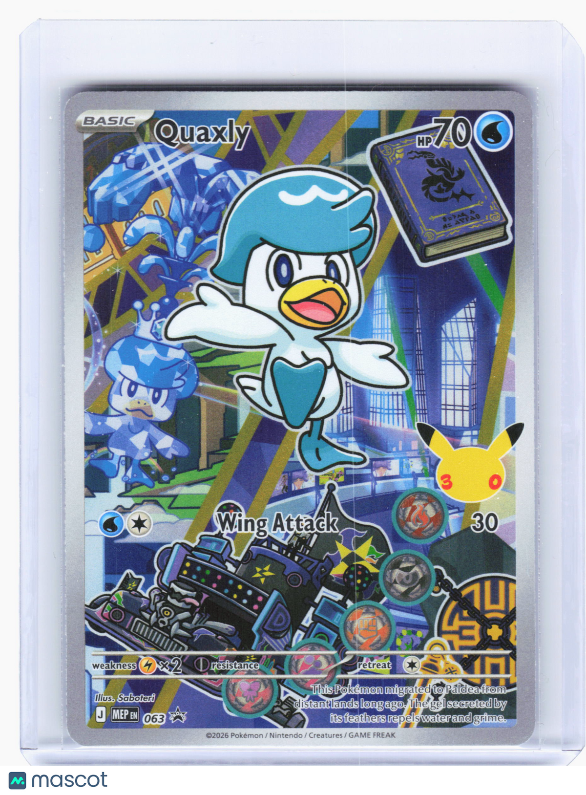 2026 Pokemon—Quaxly #063 Mega Evolution Promo—Black Star Promo Holo
