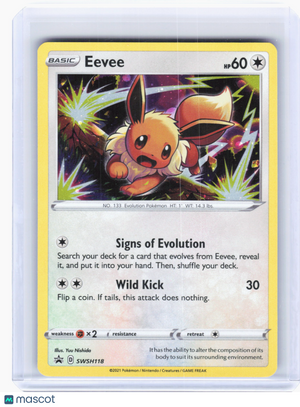 2021 Pokemon—Eevee #118 Sword & Shield Promo Cards—Black Star Promo Holo