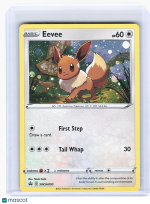 2021 Pokemon—Eevee #095 Sword & Shield Promo Cards—Black Star Promo Holo