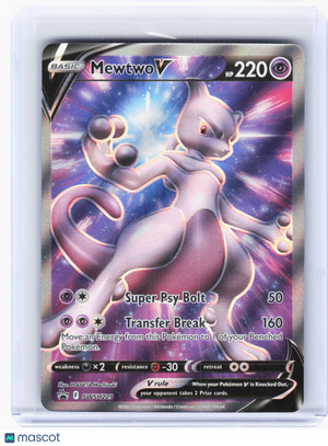 2022 Pokemon—Mewtwo V #229 Sword & Shield Promo Cards—Black Star Promo Holo