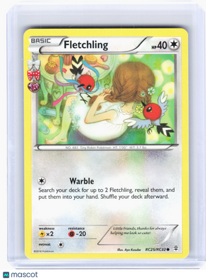 2016 Pokemon—Fletchling #RC25 Generations: Radiant Collection—C Nonholo [LP]