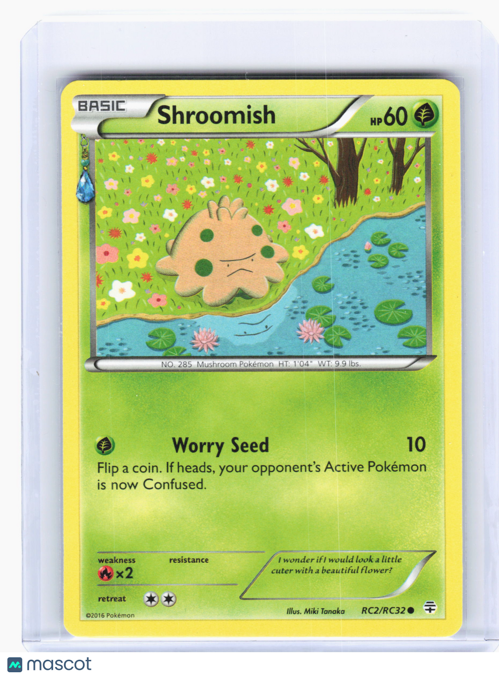 2016 Pokemon—Shroomish #RC2 Generations: Radiant Collection—Common Nonholo [LP]