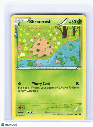 2016 Pokemon—Shroomish #RC2 Generations: Radiant Collection—Common Nonholo [LP]