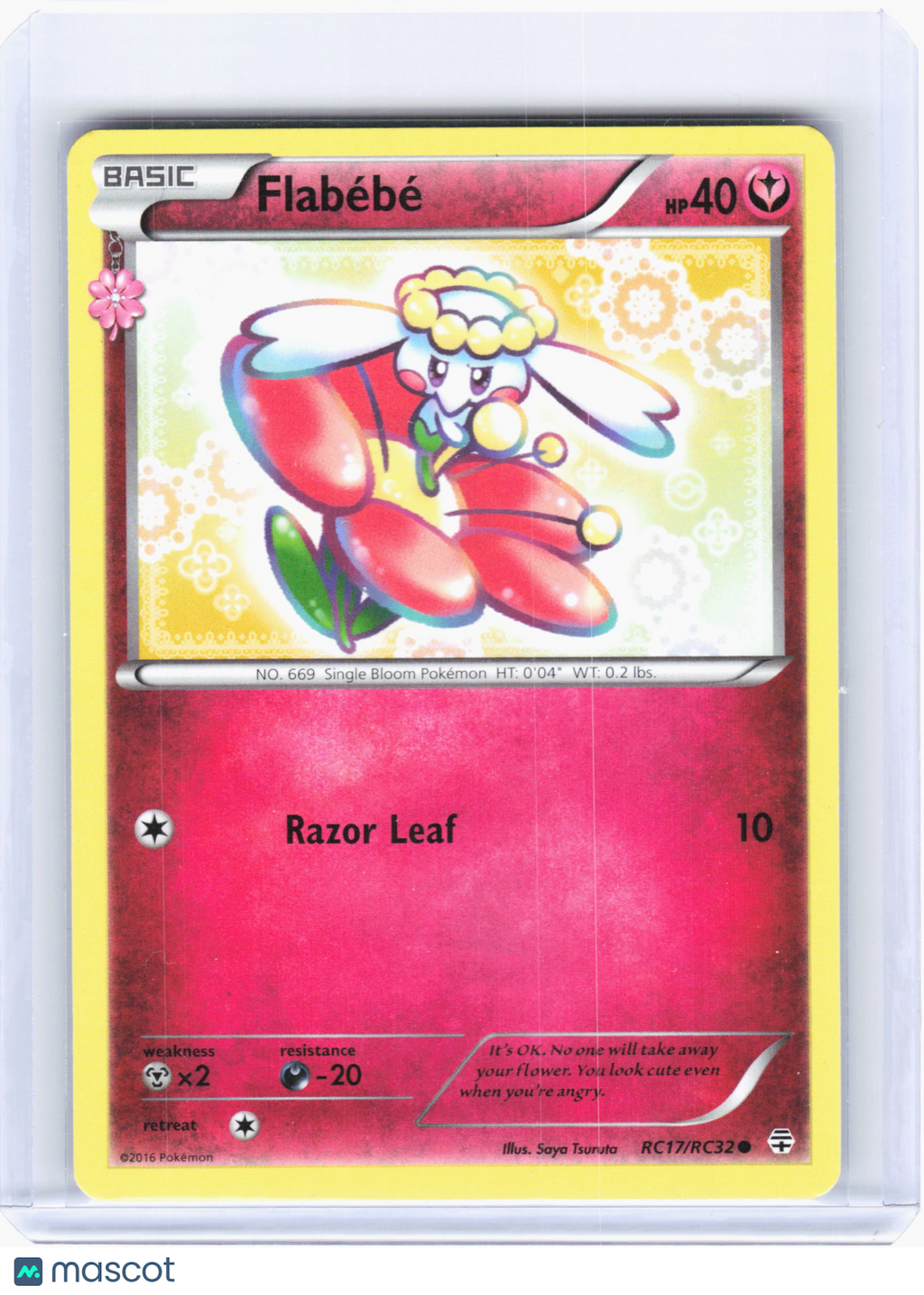 2016 Pokemon—Flabébé #RC17 Generations: Radiant Collection—Common Nonholo [LP]