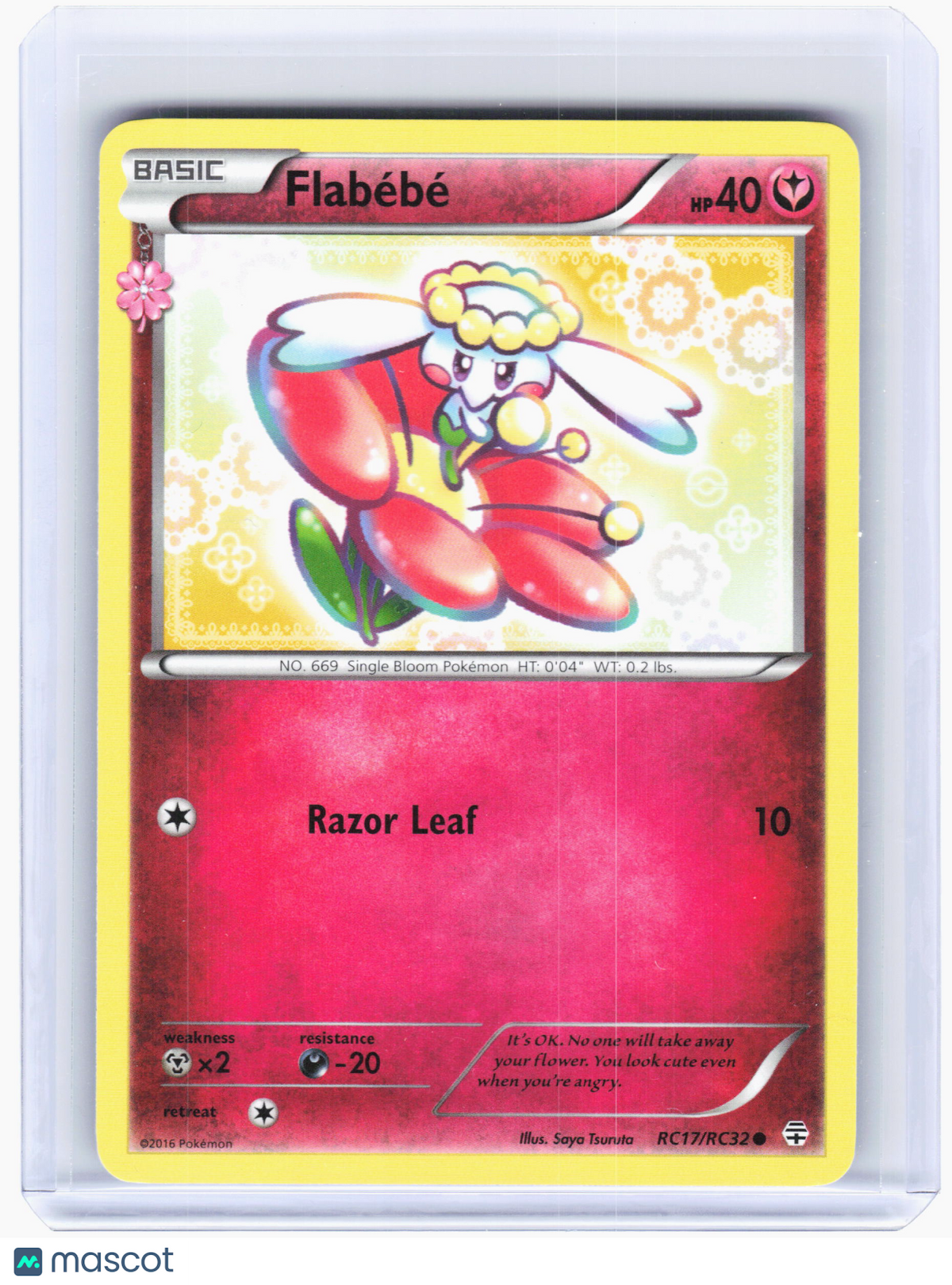 2016 Pokemon—Flabébé #RC17 Generations: Radiant Collection—Common Nonholo [MP]