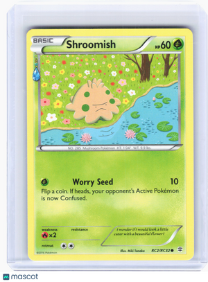 2016 Pokemon—Shroomish #RC2 Generations: Radiant Collection—Common Nonholo [LP]