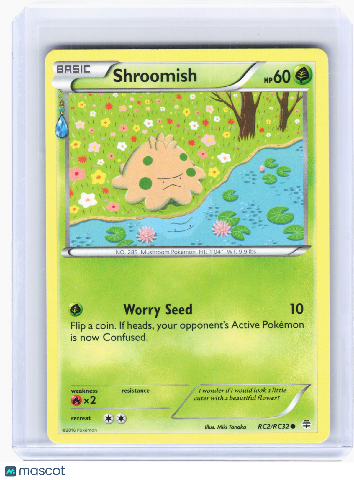 2016 Pokemon—Shroomish #RC2 Generations: Radiant Collection—Common Nonholo [LP]