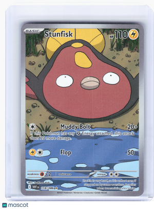 2025 Pokemon—Stunfisk #118 White Flare—Illustration Rare Holo [Lightly Played]
