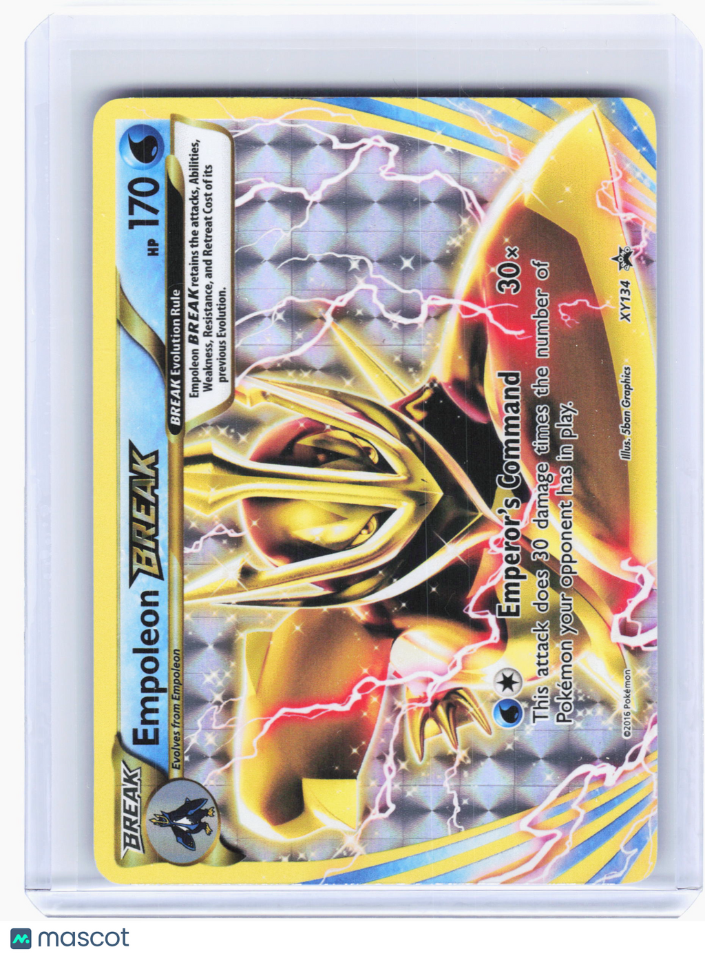 2016 Pokemon—Empoleon BREAK #134 XY Promos—Black Star Promo Holo [LP]