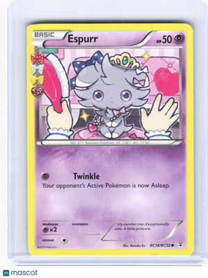 2016 Pokemon—Espurr #RC14 Generations: Radiant Collection—Common Nonholo [MP]