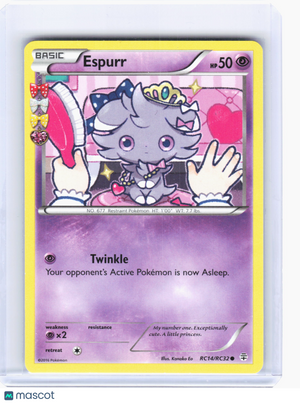 2016 Pokemon—Espurr #RC14 Generations: Radiant Collection—Common Nonholo [MP]