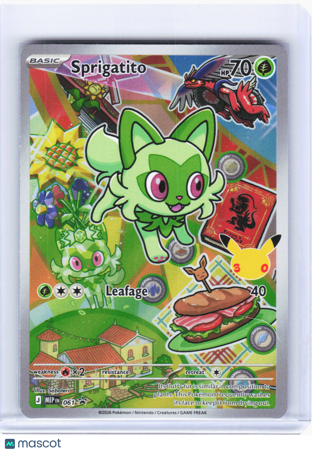 2026 Pokemon—Sprigatito #061 Mega Evolution Promo—Black Star Promo Holo