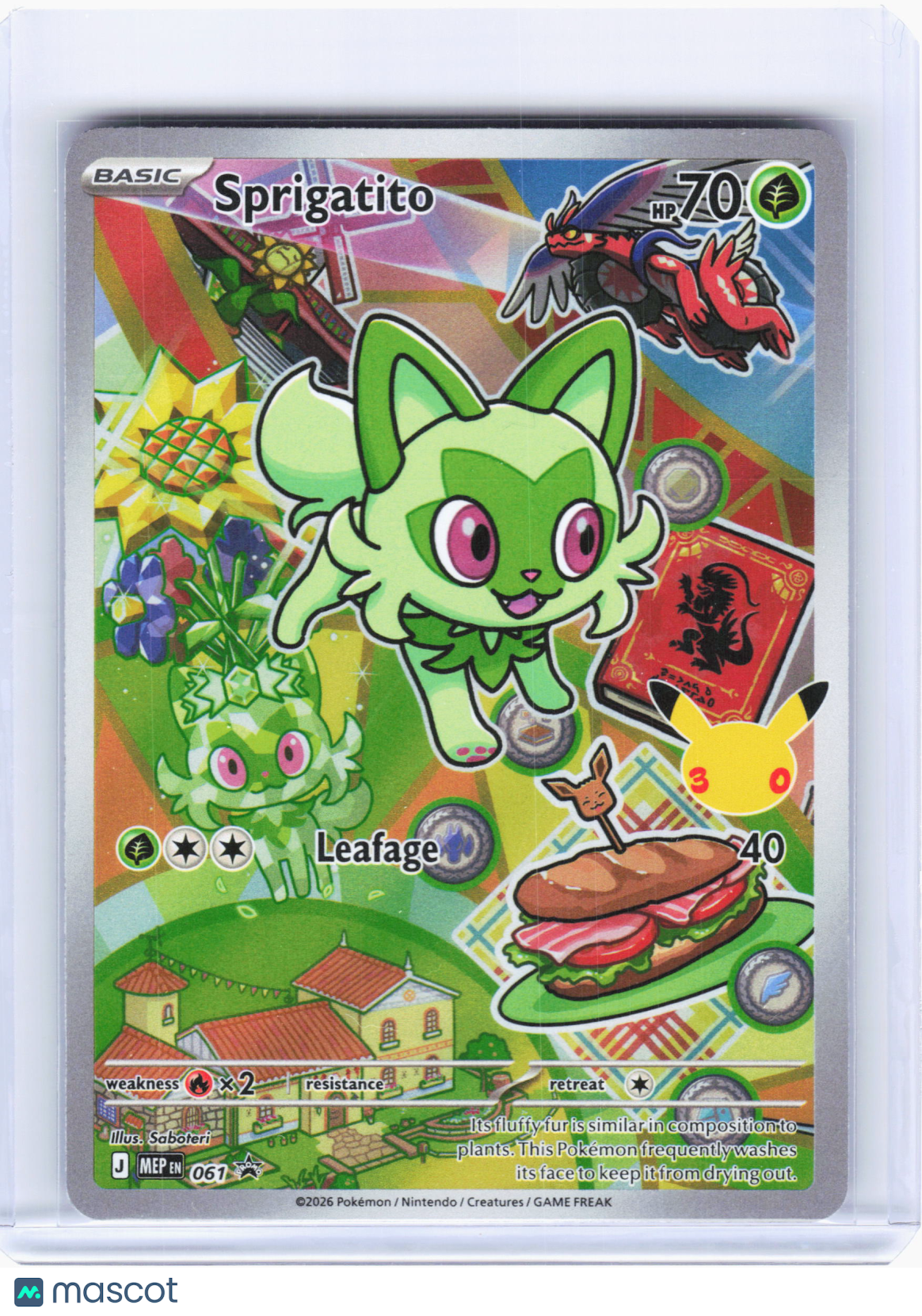 2026 Pokemon—Sprigatito #061 Mega Evolution Promo—Black Star Promo Holo