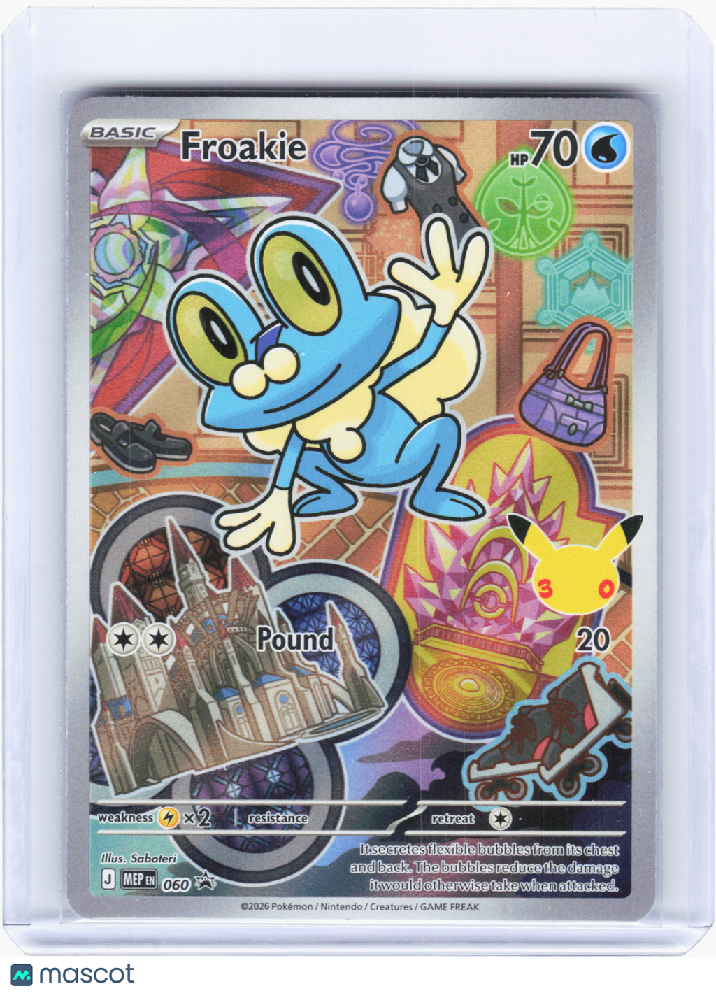 2026 Pokemon—Froakie #060 Mega Evolution Promo—Black Star Promo Holo